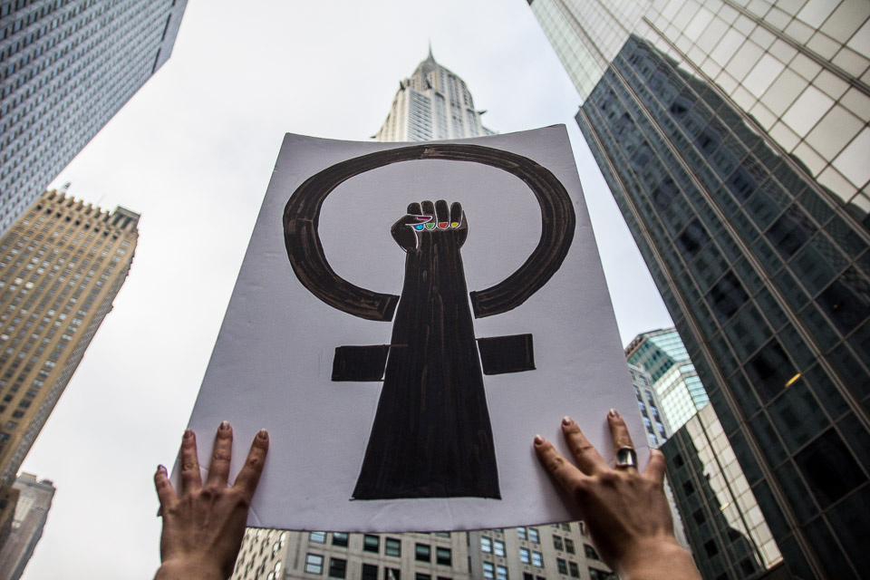 In Solidarity, In Protest, In Photos: Women’s March on New York City